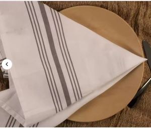 Serviettes de table en coton durables et réutilisables pour hôtels et restaurants – Ensemble élégant de serviettes de table en coton lavables - Product Image 5