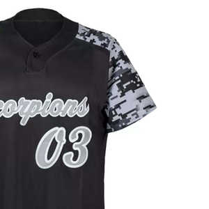 Dernier design de maillot de baseball pour hommes - Anti-bactérien, personnalisable avec le nom de la marque et de l'équipe, couleur unie, taille personnalisée, impression par sublimation - Product Image 2