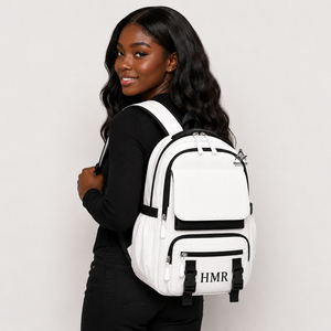 Sac à dos léger et portable de mode, personnalisé avec logo, pour vêtements maçonniques, de sororité, de fraternité, ou tenues grecques unisexes. - Product Image 5