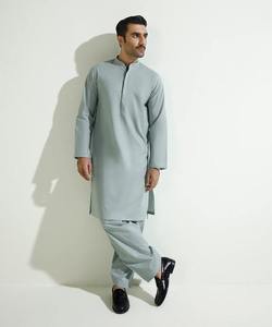 Ensemble Shalwar Kameez en coton pour homme, prêt à expédier en 2026, Kurta Pajama de qualité supérieure, vêtements islamiques traditionnels pour homme - Product Image 3