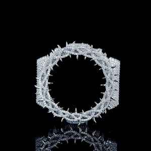 Bisel de Moissanita de Lujo con Incrustaciones para Caja de Reloj 2100, Chapado en Oro Rosa, Hecho a Mano, Estilo Hip Hop, Marco Personalizado con Pedrería, Joyas Starspire - Product Image 1