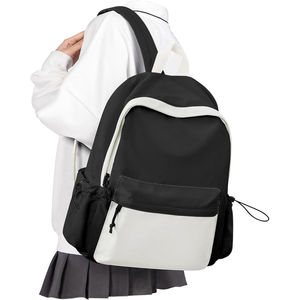 Fletcher Casual Sports <b>Backpack</b> Softback Zipper Closure Unisex <b>18L</b> Nylon Material Breathable PANELLED Pattern Daily Use - Product Image 1