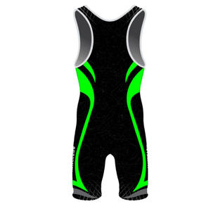 Singlet de Compresión Personalizado para Artes Marciales Mixtas, Color Negro, Impresión por Transferencia de Calor, 100% Poliéster, Duradero, de Secado Rápido, Transpirable, Unisex - Product Image 1