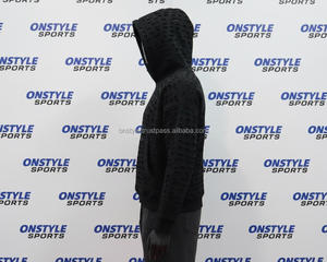 Sudadera con Capucha de Invierno de Felpa de Algodón Grueso de 500 GSM, Poliéster/Algodón, Unisex, Talla Grande, Estilo Desgastado - Product Image 2