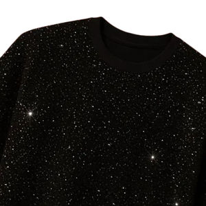 T-shirt personnalisé imprimé étoiles noires galaxie pour homme, motif intégral, vêtements streetwear, fabricant - Product Image 3