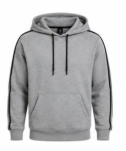 Sweat-shirt à capuche pour homme 100% coton molletonné coupe classique dégradé de couleurs décontracté avec poche impression numérique écologique pour l'automne - Product Image 5