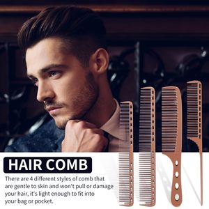 2 Pcs Metal Hair <b>Comb</b> Professional Stainless Steel Top Quality Fine Tooth <b>Comb</b> Unbreakable Teeth Design Anti Static <b>comb</b> <b>Heat</b> - Product Image 2