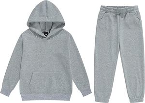 Conjunto Deportivo de Invierno para Niños, Sudadera con Capucha y Pantalones Jogger, Ropa Deportiva Unisex para Niños Pequeños, Forro Polar Cálido, Pana 100% Algodón, Personalizado - Product Image 2