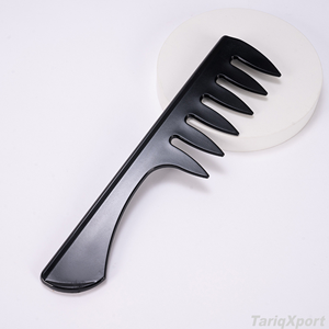 Peigne Afro à Dents Larges en PP Noir, Résistant, Coupe Précise, Massage, Écologique, pour Hommes/Femmes - Vente en Gros - Product Image 5