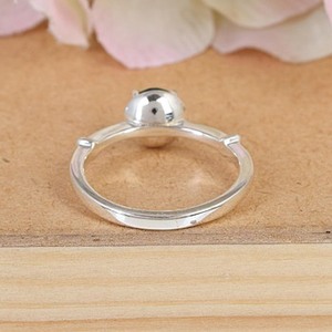 Pure 925 Sterling <b>Silver</b> Handmade Green Onyx <b>Ring</b> Classic Natural Cut Crystal Gemstone Perfect Wedding Anniversary Women's Gifts - Product Image 3