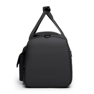 Black <b>Nylon</b> Travel Duffel Bag With Multiple Pockets And Adjustable Straps Fashionable Durability Feature - Product Image 4