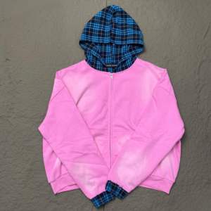 Sudadera con Capucha Premium Personalizada con Diseño a Cuadros y Parches Vintage para Hombre, Corte Holgado, Tejido Grueso de Felpa Francesa, Estilo Urbano - Product Image 1