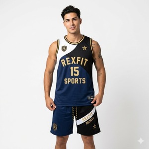 Men Sportswear Set Lightweight Breathable Training Shirt Shorts Custom <b>Athletic</b> Uniform Lightweight Breathable <b>Athletic</b> Apparel - Product Image 3