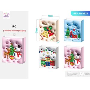 Essenziali per Feste Natalizie: 12 Sacchetti Regalo in Cartoncino Bianco Premium 18x8.5x24cm per Occasioni Festive - Product Image 2