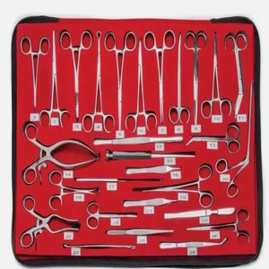 Ensemble d'instruments de chirurgie orthopédique Jamso Industries, 28 pièces, instruments médicaux de chirurgie générale manuels, acier inoxydable - Product Image 1