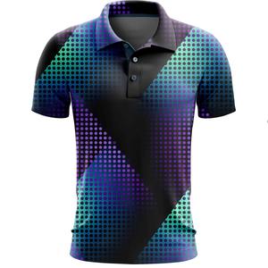 Meilleur prix d'usine, fabrication professionnelle, chemise polo pour homme en sublimation, vente en gros, chemises de golf décontractées de haute qualité pour homme - Product Image 2