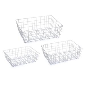 Panier de rangement en métal industriel élégant et durable pour placard - Product Image 6