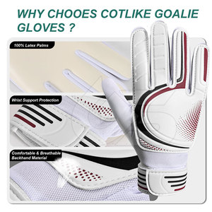 Nouveaux gants de gardien de but en cuir pour adultes, style moderne, vente en gros, sur mesure, antidérapants, imperméables - Product Image 3