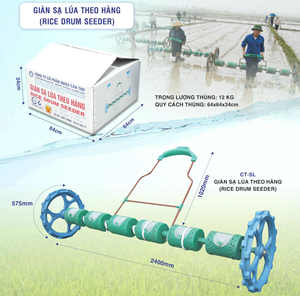 Sembradora Manual de Arroz (Sembradora de Hileras) - Herramienta Agrícola de Alta Eficiencia para Ahorrar Semillas y Aumentar el Rendimiento - Product Image 1