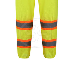 Pantalon de travail respirant et imperméable, structure renforcée, clignotant LED pour activités industrielles, ANSI Classe 2, durable - Product Image 2
