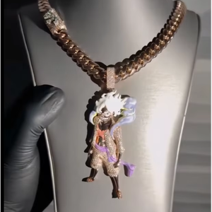 CONCEPTION Colgante Personalizado con Imagen 3D, Estilo Hip Hop, Completamente Cubierto de Diamantes de Moissanita S925, Colgante de Esmalte para Fiesta - Product Image 1