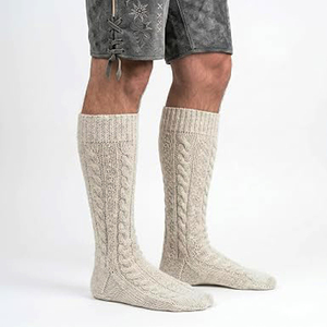 Traditional Trachten <b>Socks</b> Men Oktoberfest Bavarian 100% Cotton Breathable Summer Kniebundsocken for Lederhosen - Product Image 3