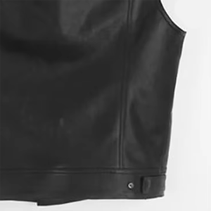 Chaleco de Cuero Vacuno para Hombre, de Alta Calidad, Resistente al Viento, Transpirable e Impermeable, con Logotipo Frontal en Tela Tejida, para la Temporada de Primavera 2026 - Product Image 2