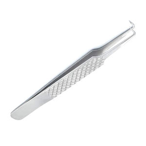 Top Quality Eyelash <b>Extension</b> Tweezers L Shaped German Stainless Steel False Lash Tweezers For Beauty - Product Image 2