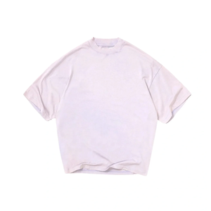 T-shirt Homme Oversize Noir Personnalisable avec LOGO, Manches Courtes, 100% Coton, Col Rond, Couleur Unie, Jersey Tricoté Respirant - Product Image 5