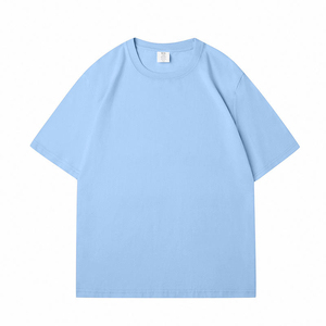 Camisetas OEM ODM de Alta Calidad para Hombre, Camiseta de Algodón Grueso de Talla Grande, Logotipo Personalizado, Camiseta Lisa a Precio Económico - Product Image 1