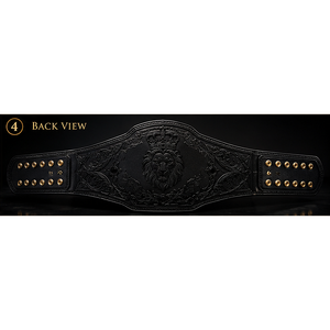 Custom Lion Sovereign Championship <b>Belt</b> MMA Boxing <b>Wrestling</b>-Metal Plates PU Leather Strap 2.2m Length 50mm Diameter Custom Logo - Product Image 6