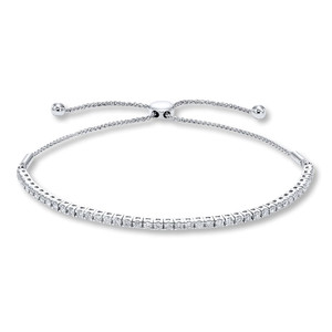 Bracelet Bolo en or 18 carats avec diamant rond cultivé en laboratoire - Product Image 1