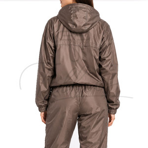 Chaqueta Deportiva Cortavientos Unisex Personalizada para Mujer con Cierre de Cremallera, Conjunto Deportivo de Nailon, Traje Cortavientos para Mujer - Product Image 4