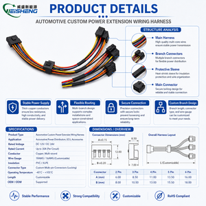 Kabel Ekstensi Kustom Molex 043025 MX3.0 Male Plug 14 Pin UL1061 20AWG - Product Image 3