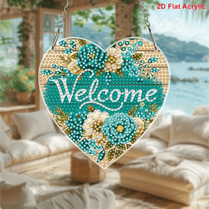 CIFbuy Attrape-soleil en acrylique à suspendre à la fenêtre, kit de peinture diamant, décor en cristal prisme arc-en-ciel en forme de cœur et de fleur pour la maison, l'extérieur et le jardin - Product Image 4