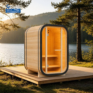 Sauna vertical en pin thermocellé avec verre panoramique, Wi-Fi intelligent, 240V, conforme aux normes AS/NZS, livraison DDP Australie, pour centres <span class=keywords><strong>de</strong></span> villégiature, taxes incluses. - Product Image 1