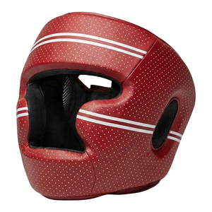 Casque de boxe professionnel respirant en cuir blanc perforé, protection intégrale, portable, avec ventilation pour le sparring - Product Image 6