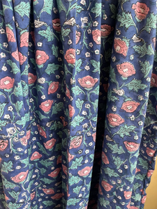 Robe maxi en coton à fleurs bohèmes, imprimée à la main, brodée, avec des franges, style décontracté, design durable - Product Image 5