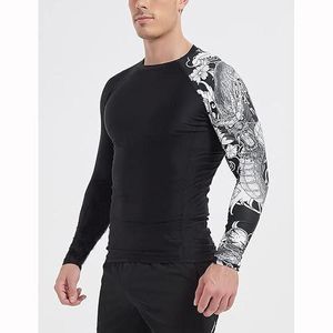 Camiseta de compresión transpirable con logo personalizado impreso en 3D para hombre, diseño de Spiderman, para Jiu Jitsu BJJ, y pantalones cortos de sublimación al por mayor. - Product Image 5