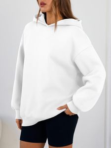 Nueva llegada, sudadera con capucha extragrande para mujer, ligera, fácil de lavar, antiencogimiento, deportiva, 100% algodón, otoño, logotipo personalizado, la mejor calidad. - Product Image 1