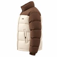 Blouson d'hiver matelassé pour homme, color block, col montant, fermeture éclair intégrale, coupe-vent épais, vêtement d'extérieur décontracté, haute qualité, service OEM
