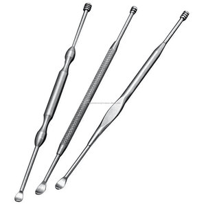 WORLD PRECISION SURGICAL Juego de Empujadores de Cutículas de Acero Inoxidable, Doble Cabeza, Doble Uso, Herramienta de Manicura Reutilizable - Product Image 1