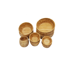 Vietnam Round Large <b>Bamboo</b> <b>Bowls</b> With Lid and spoons for Kitchenware Utensils Home Hotel Restaurant Cookware Sets - Product Image 6