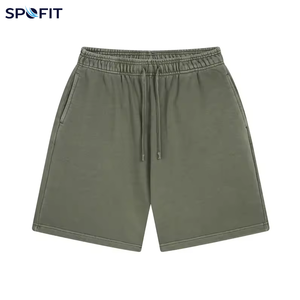 Pantalones Cortos Unisex de Verano con Logotipo Personalizado, 420g, Transpirables, Ecológicos, con Cordón Ajustable, Impresión por Transferencia de Calor, Efecto Desteñido por el Sol - Product Image 6
