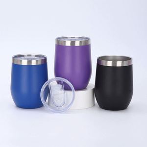 Vasos Térmicos de Acero Inoxidable sin Tallo de 12 oz con Logotipo Personalizado, Tazas de Viaje de Doble Pared con Aislamiento al Vacío, Vasos para Vino para Grabado Láser - Product Image 1
