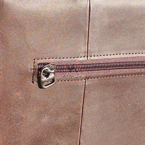 <b>Mens</b> Front Flap Genuine <b>Leather</b> <b>Satchel</b> Classic Brown Modern Style Business Laptop Bag Zipper Closure Waterproof Large Bag - Product Image 5