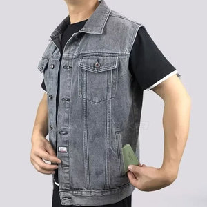 Chaleco Vaquero para Hombre, Acabado Premium, Informal, Transpirable, Ropa de Invierno, Corte Holgado 2026 - Product Image 4