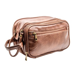 Men's <b>Toiletry</b> <b>Bag</b> Groomsmen Gift Water-proof Leather Dopp Kit for Him Christmas Gifts TYG-0073 - Product Image 2