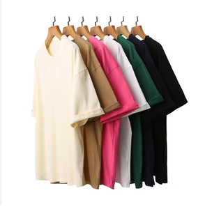 T-shirts pour hommes en coton 100% - Coupe ample - Style streetwear - Épaules tombantes - Idéal pour l'été - Product Image 5