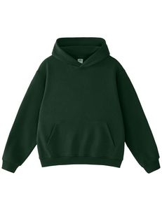 Sweat-shirt à capuche pour homme 100% coton tissé avec fermeture éclair, coupe classique, couleur unie, décontracté, pour l'automne, impression numérique, style urbain - Product Image 1